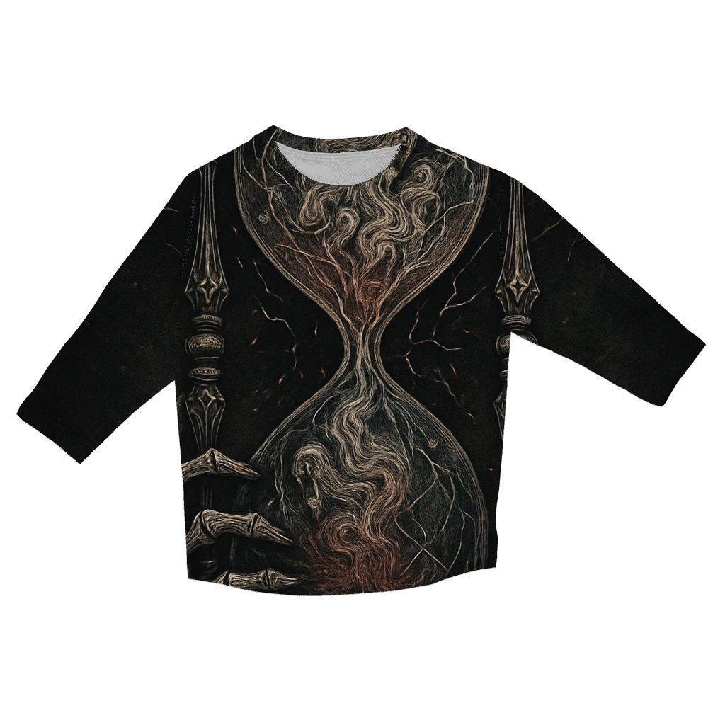 Hourglass Of Shattered Souls fashion 3/4 sleeve shirts