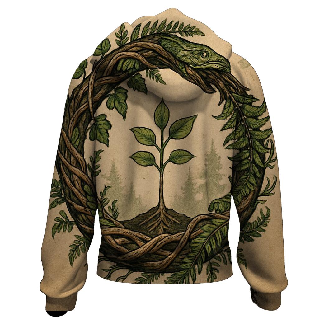 Forest Spirit Ouroboros hoodies fashion