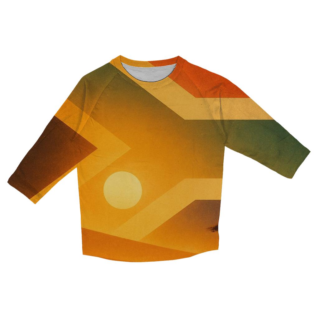 South African Savannah Flag Horizon custom 3/4 sleeve shirts