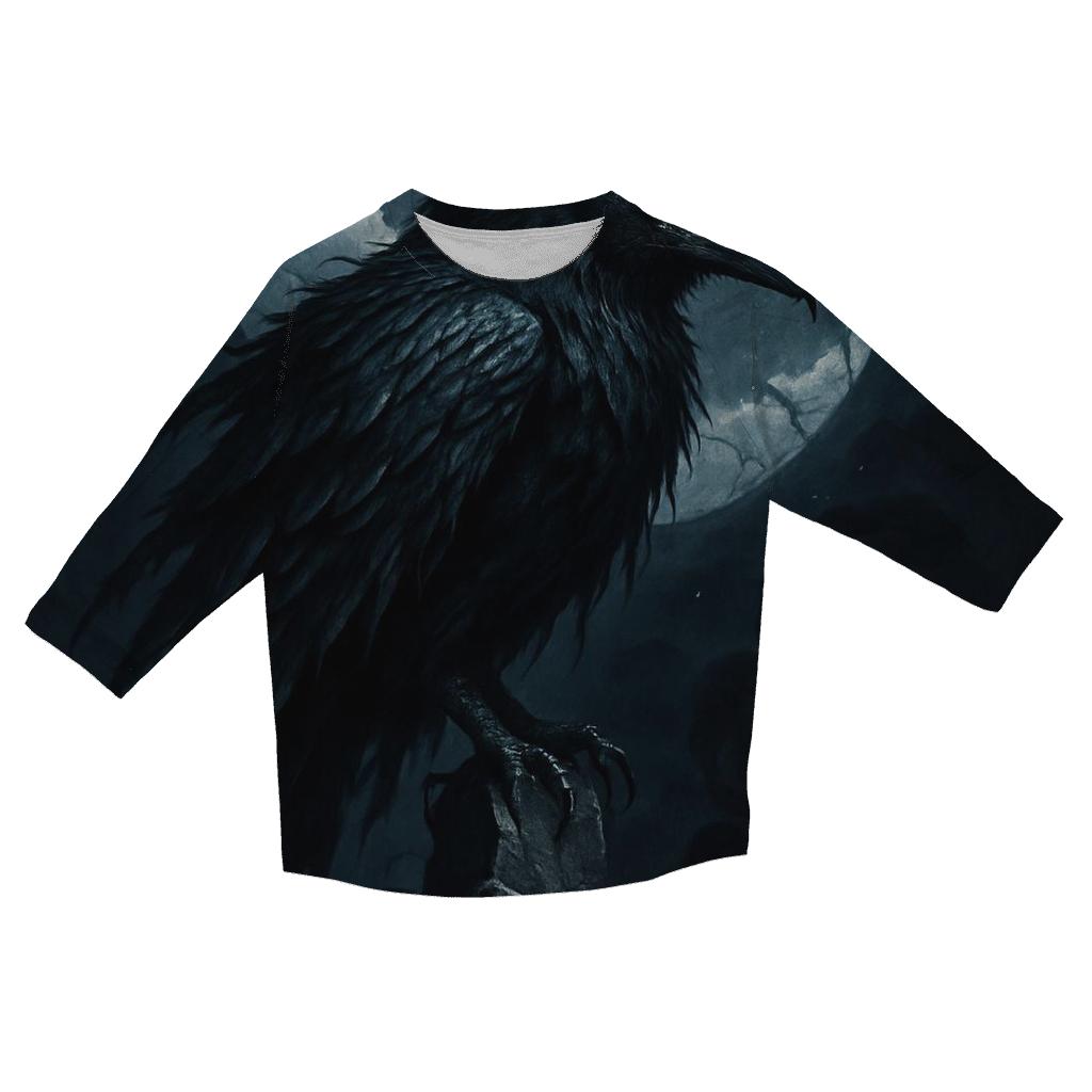 Raven King Of The Broken Moon designer 3/4 sleeve blouses