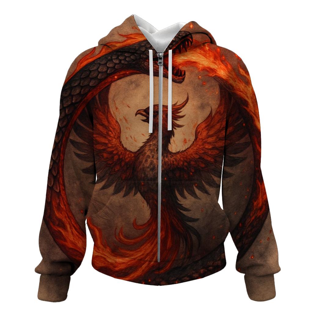 Phoenix Ash Ouroboros hoodie styles