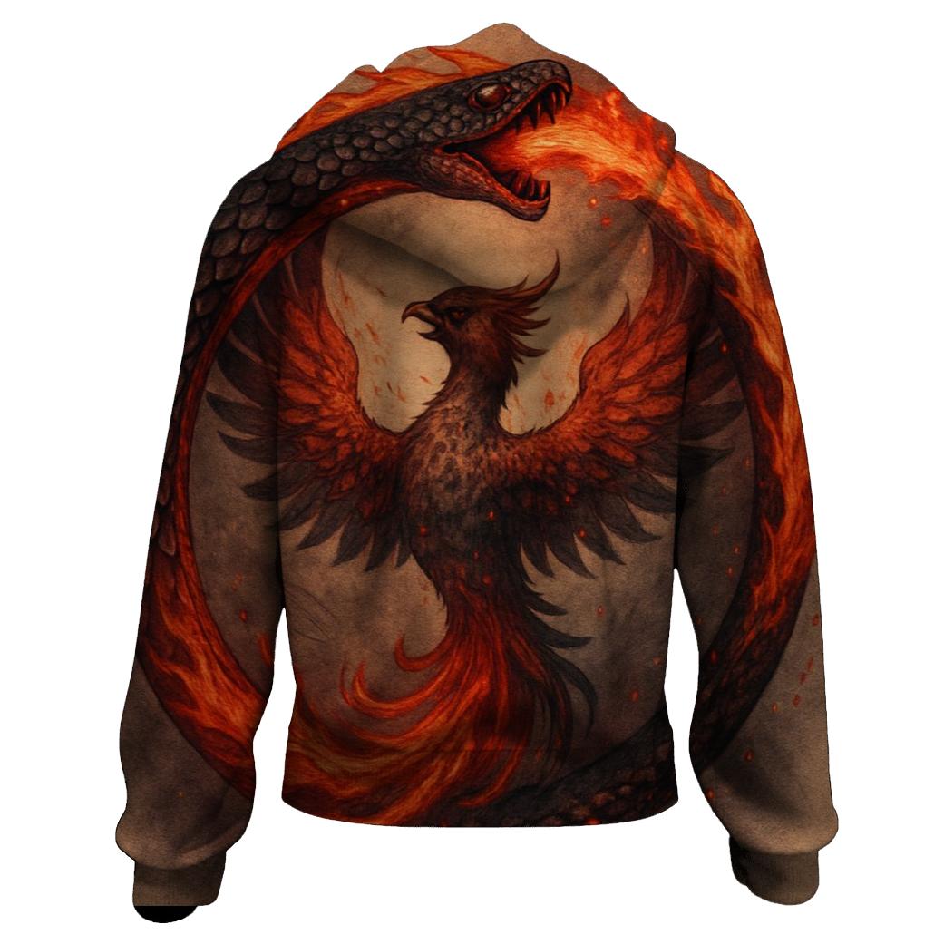 Phoenix Ash Ouroboros hoodie styles