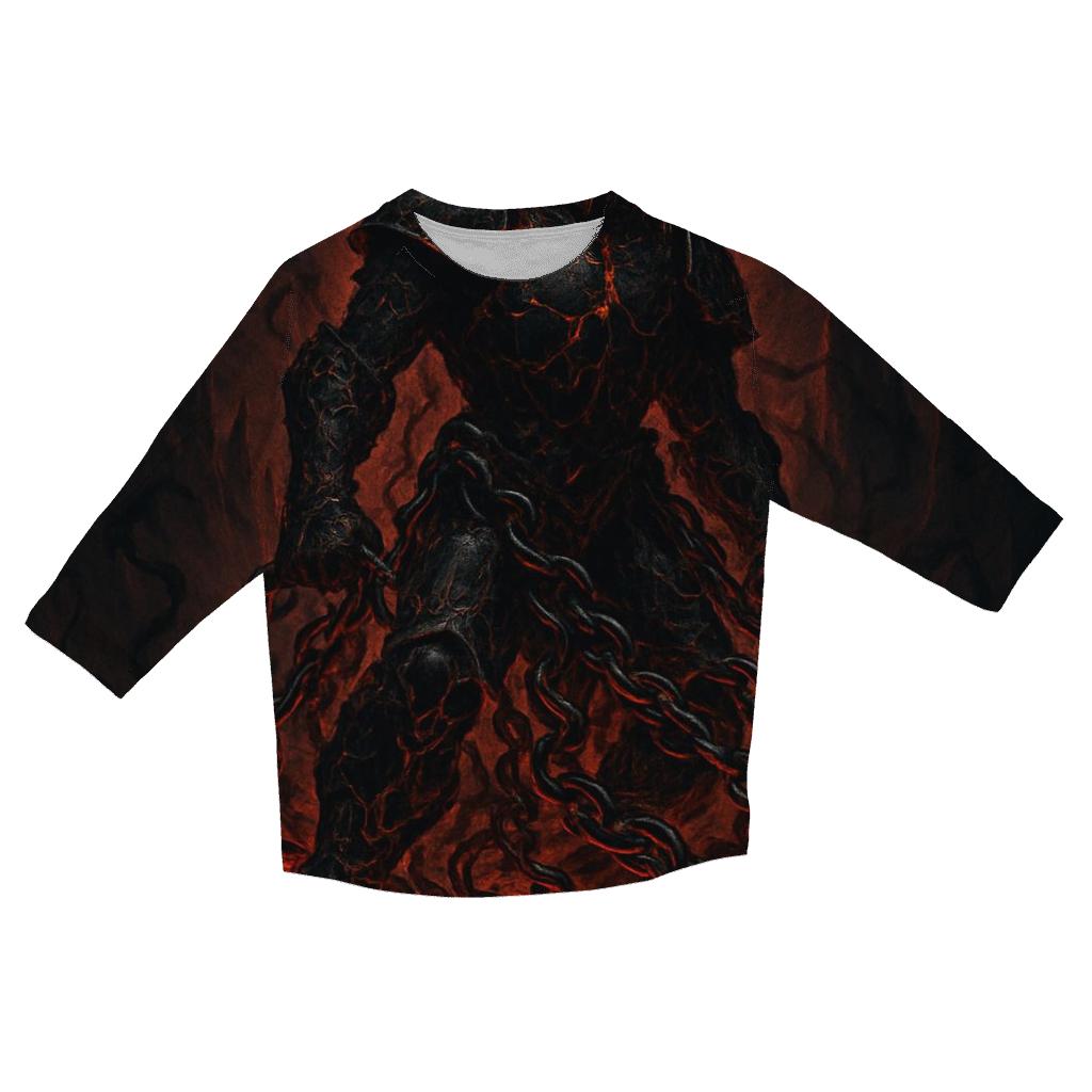 Chains Of The Abyssal Knight cotton quarter sleeve shirts