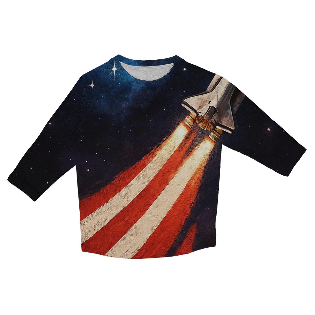 Cosmic Shuttle Stripe Trail custom 3/4 sleeve shirts
