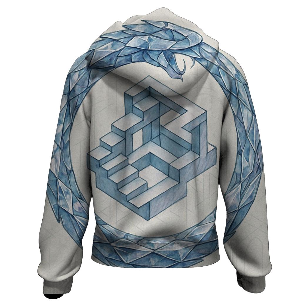 Glass Labyrinth Ouroboros designer hoodies