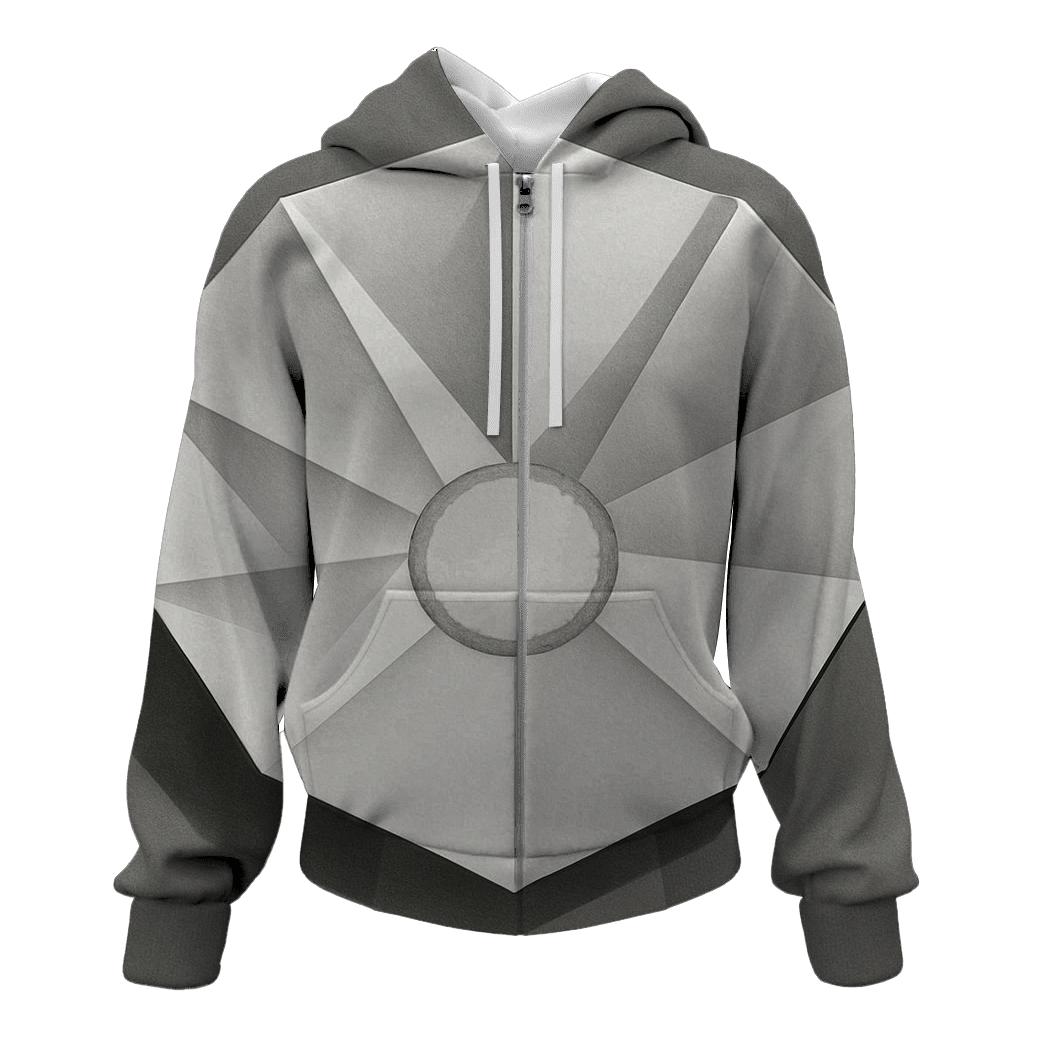 Filter Fold Geometry printed hoodies