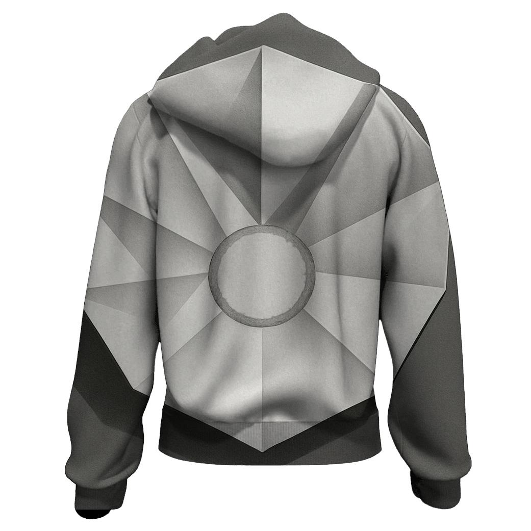 Filter Fold Geometry printed hoodies