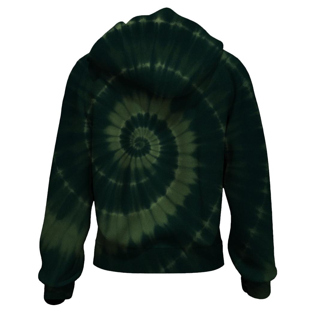 Overdye Forest Spiral Eclipse heavyweight hoodies