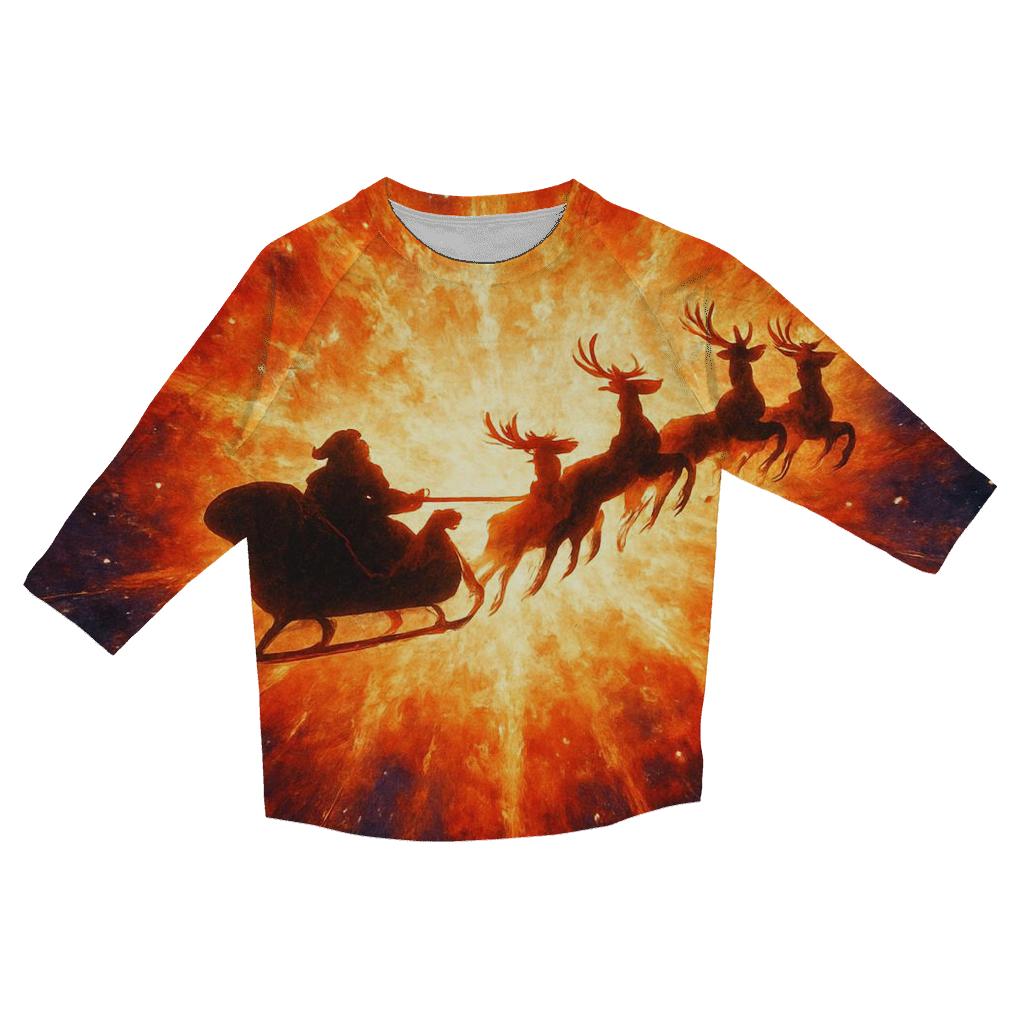 Supernova Sleigh Launch personalized 3/4 sleeve tees
