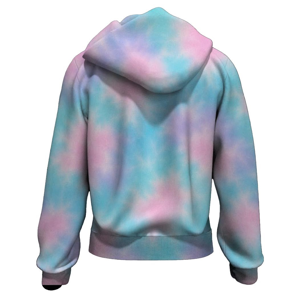 Candy Cloud Pastel Crumple Field heavyweight hoodies