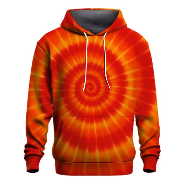 Solar Flare Spiral Burst premium hoodies