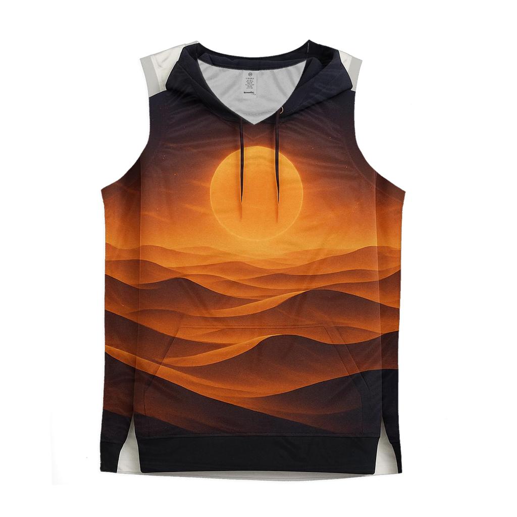 Desert Glow Mirage graphic print tank tops