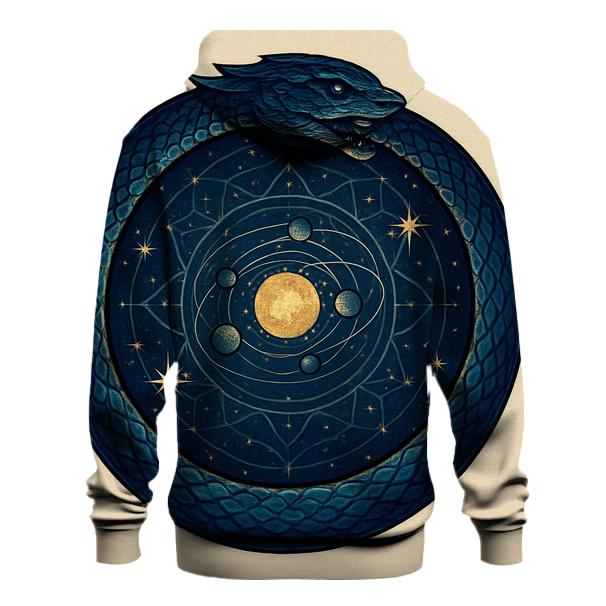 Celestial Circuit Ouroboros custom hoodies
