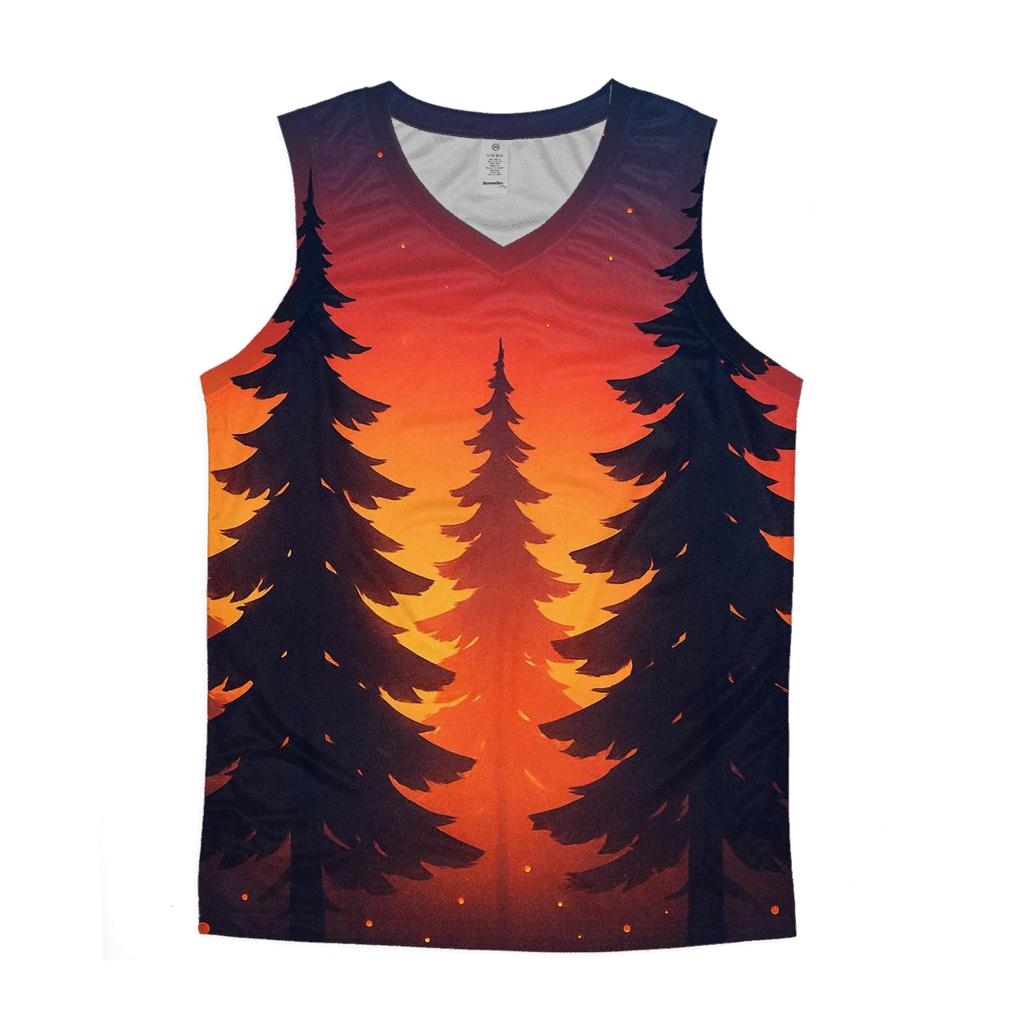 Forest Ember Canopy trendy fitted tank tops