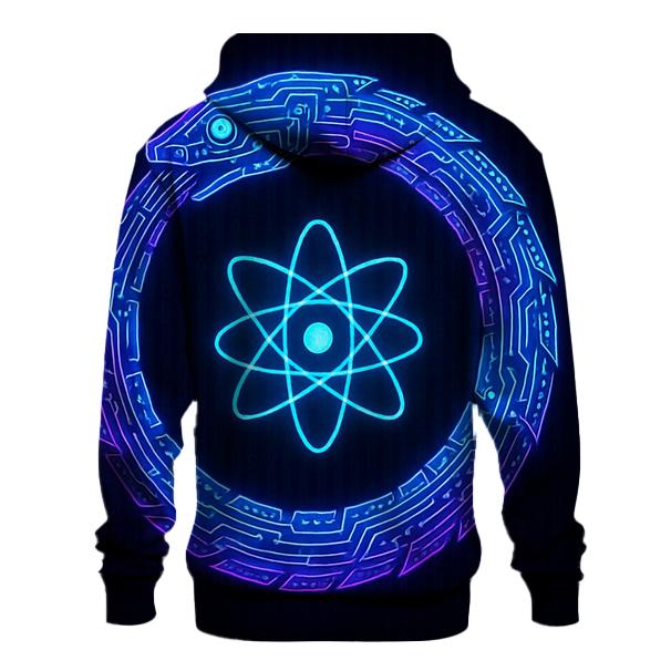 Quantum Circuit Ouroboros designer hoodies