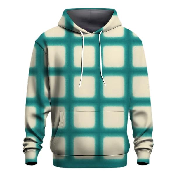 Teal Itajime Lantern Grid hoodie designs