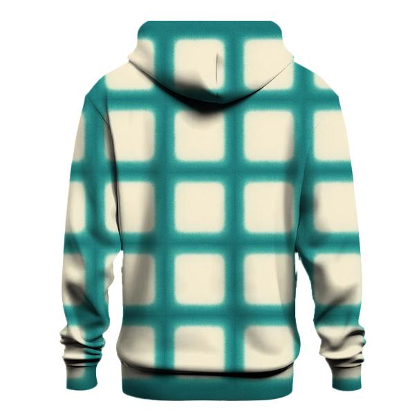 Teal Itajime Lantern Grid hoodie designs