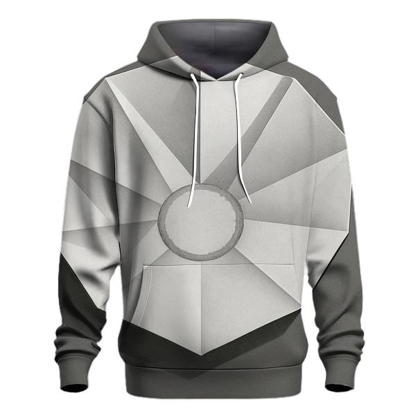 Filter Fold Geometry zip-up hoodies