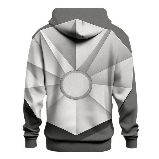 Filter Fold Geometry zip-up hoodies