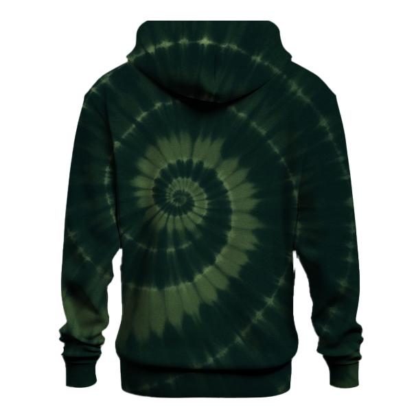 Overdye Forest Spiral Eclipse embroidered hoodies