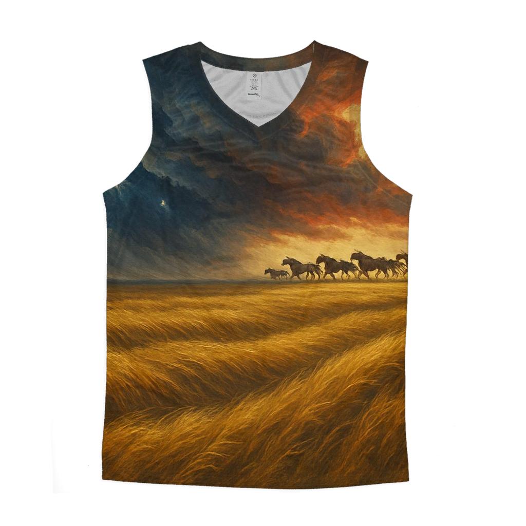 Prairie Thunder Heritage Flag personalized athletic tanks