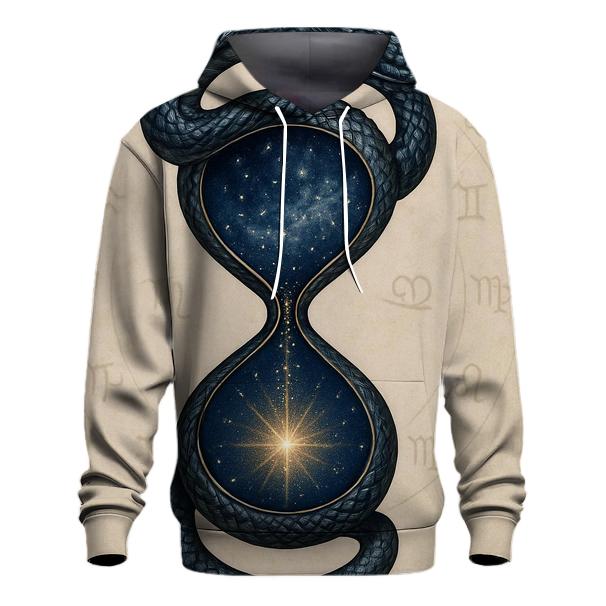Cosmic Serpent Hourglass zip-up hoodies