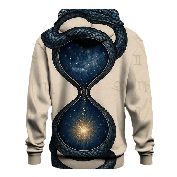 Cosmic Serpent Hourglass zip-up hoodies