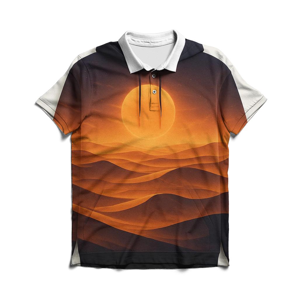 Desert Glow Mirage embroidered polo tops