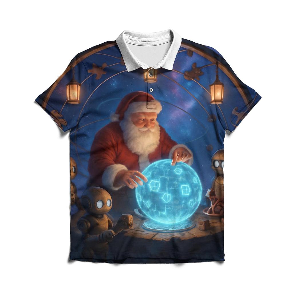Nebula Workshop Santa custom polo shirts
