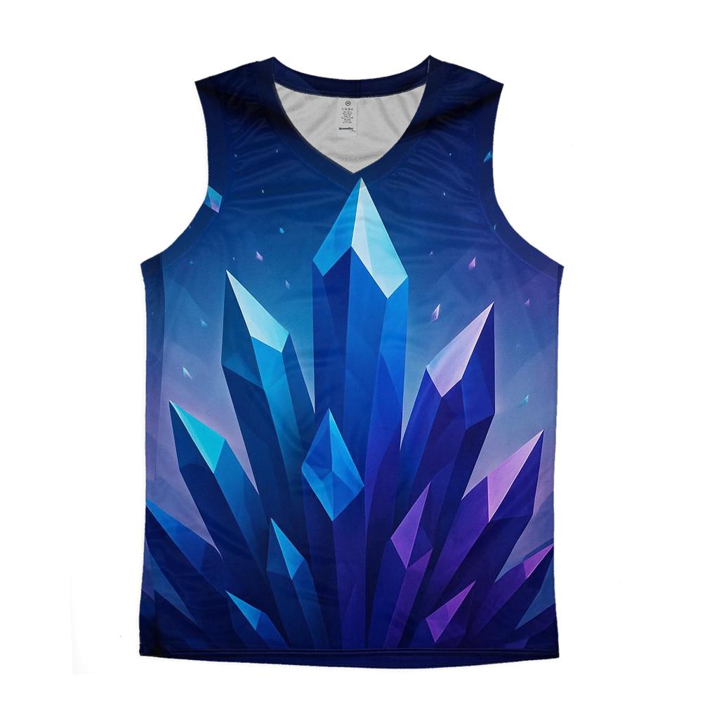 Gradient Rift Crystal Valley cotton sleeveless tops