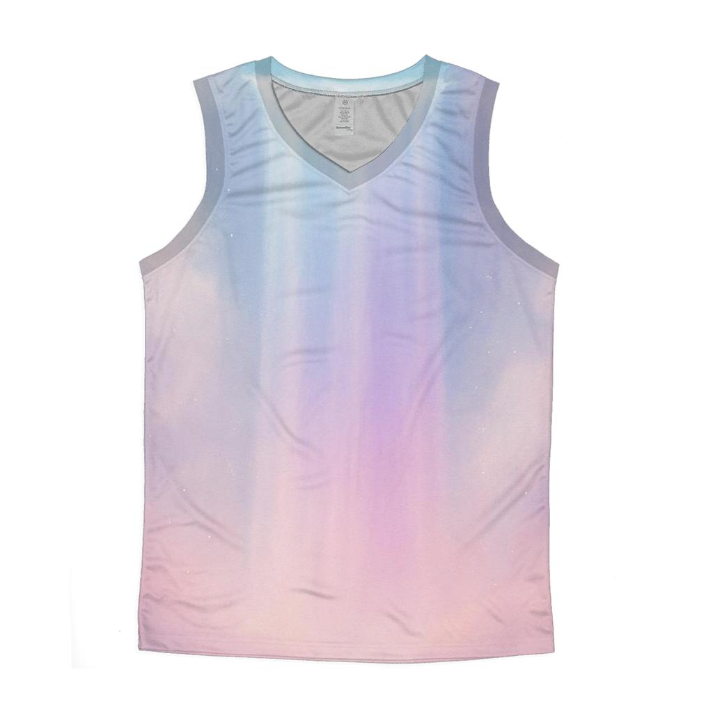 Pastel Cascade Gradient Waterfall sports performance tank tops
