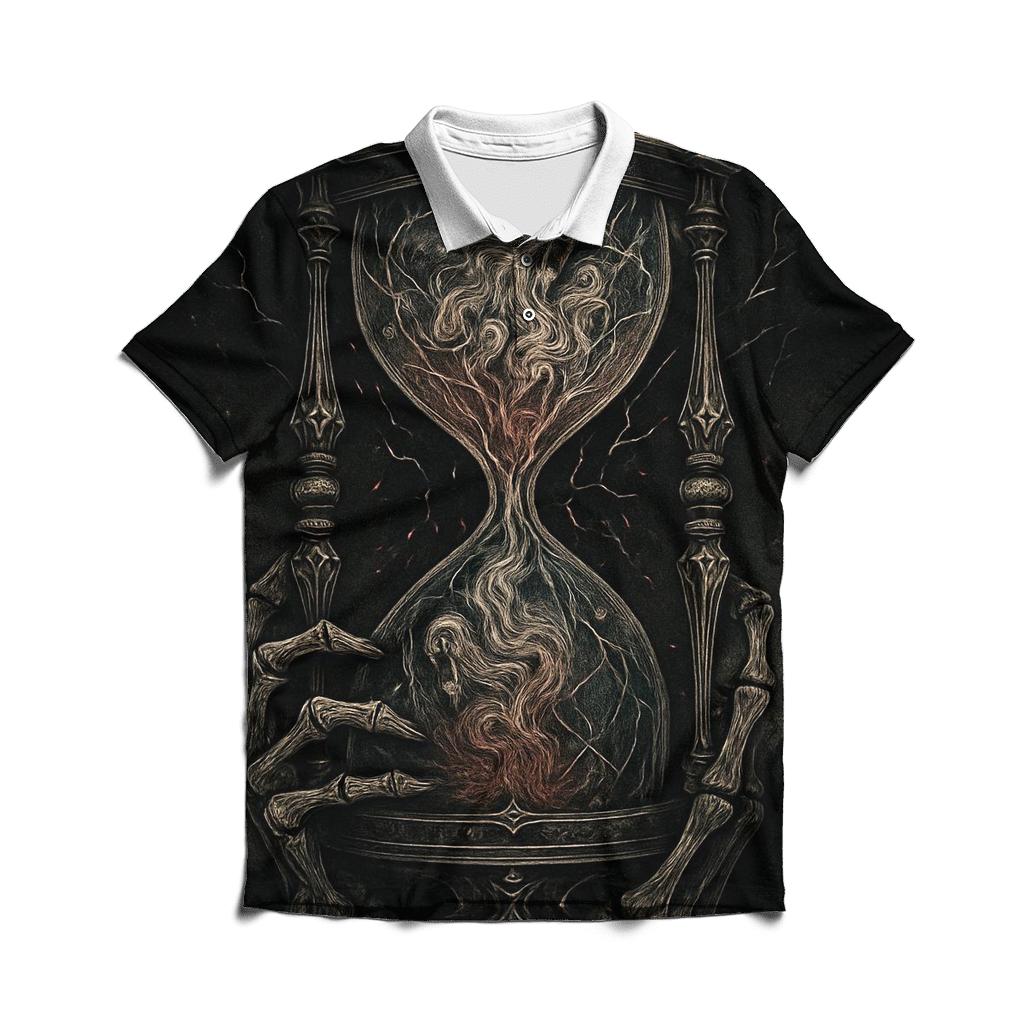 Hourglass Of Shattered Souls stylish collar polo tees