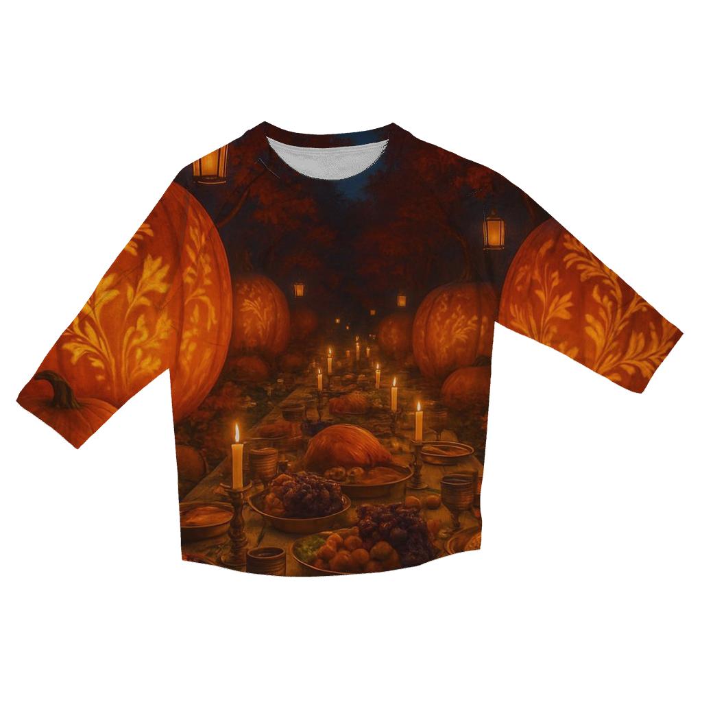 Enchanted Pumpkin Patch Supper designer 3/4 sleeve blouses