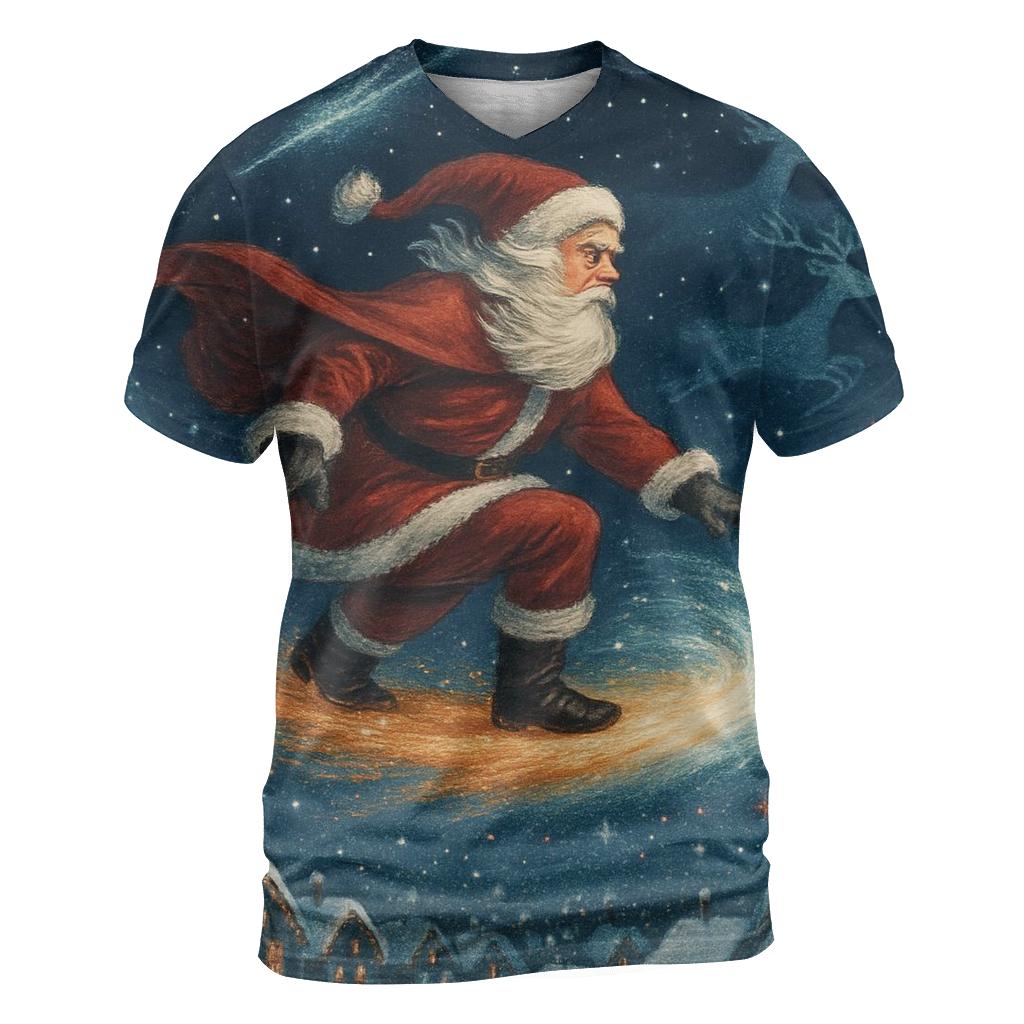 Midnight Santa Comet Ride custom all-over print shirts