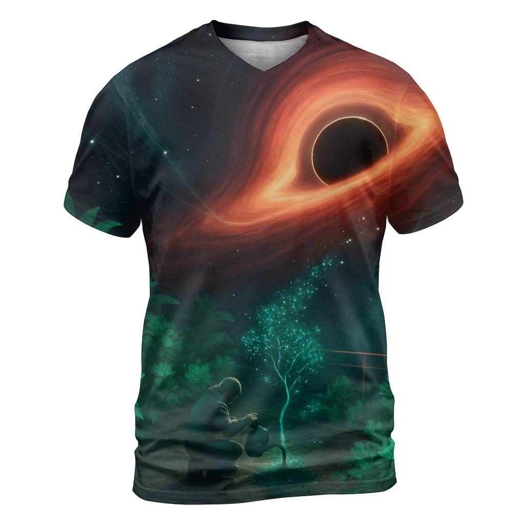 Garden At The Edge Of A Black Hole statement graphic shirts