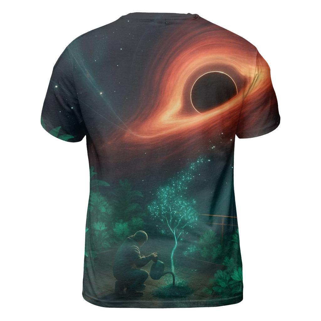 Garden At The Edge Of A Black Hole statement graphic shirts