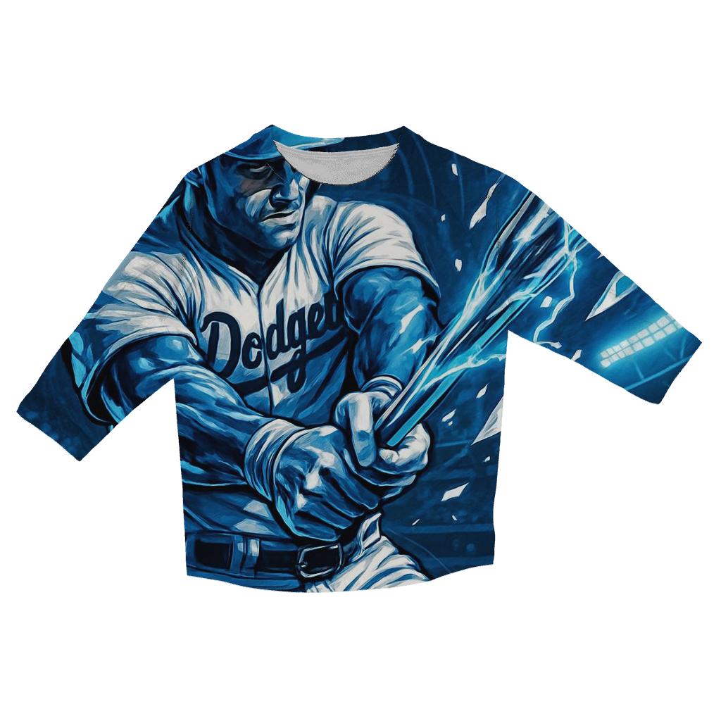 Chrome Lightning Swing designer 3/4 sleeve blouses