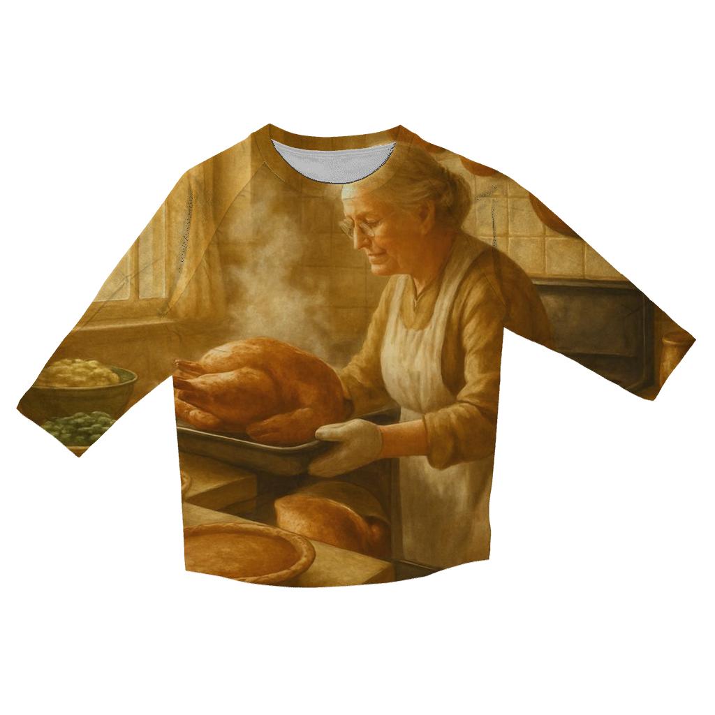 Grandmas Cozy Kitchen Harvest personalized 3/4 sleeve tees