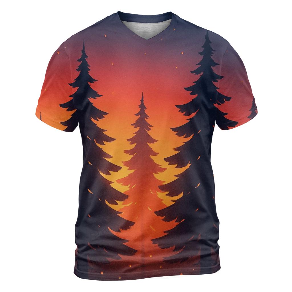 Forest Ember Canopy statement graphic shirts