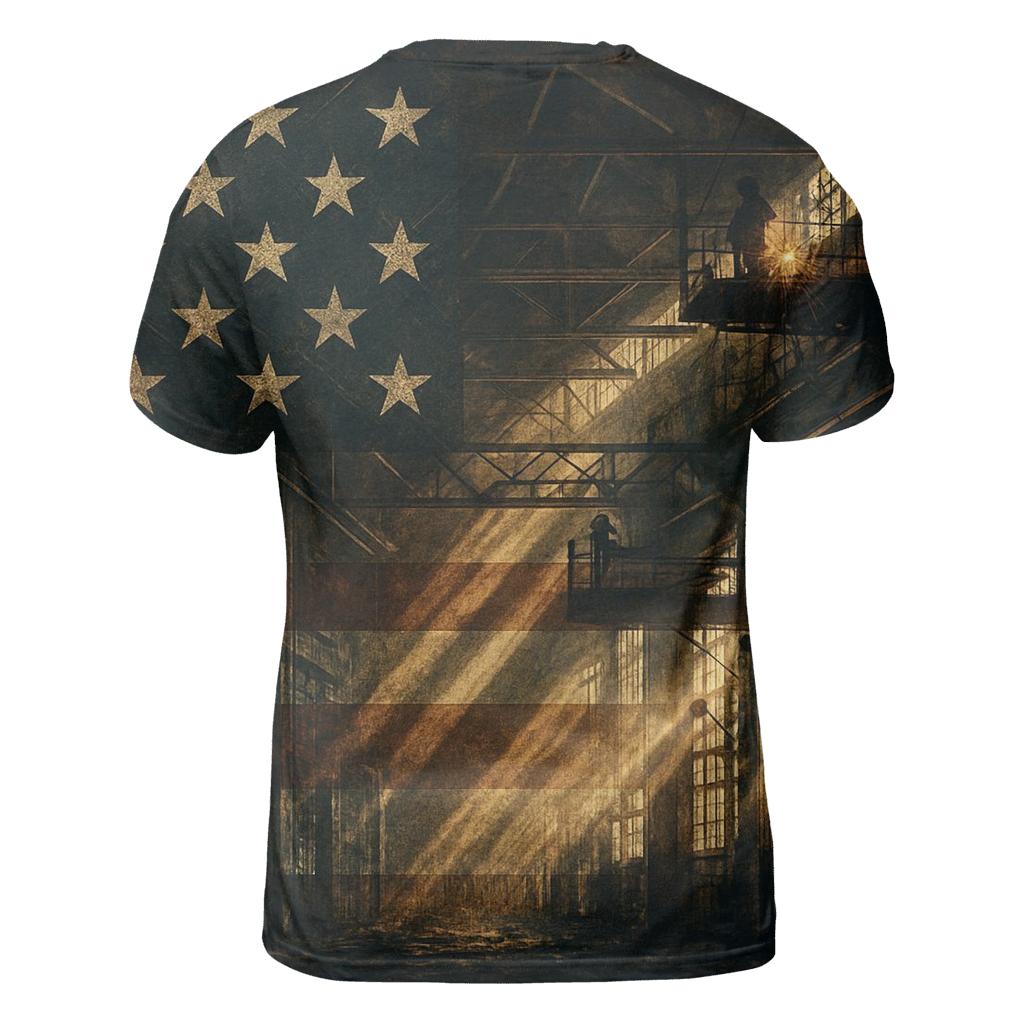 Rust Belt Revival Banner vibrant all-over design tees