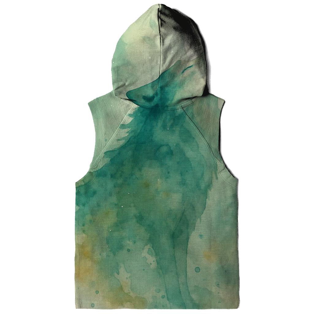 Forest Spirit Watercolor Howl embroidered hoodies