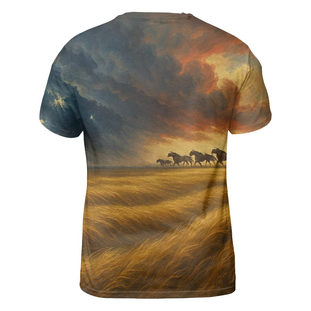 Prairie Thunder Heritage Flag vibrant all-over design tees