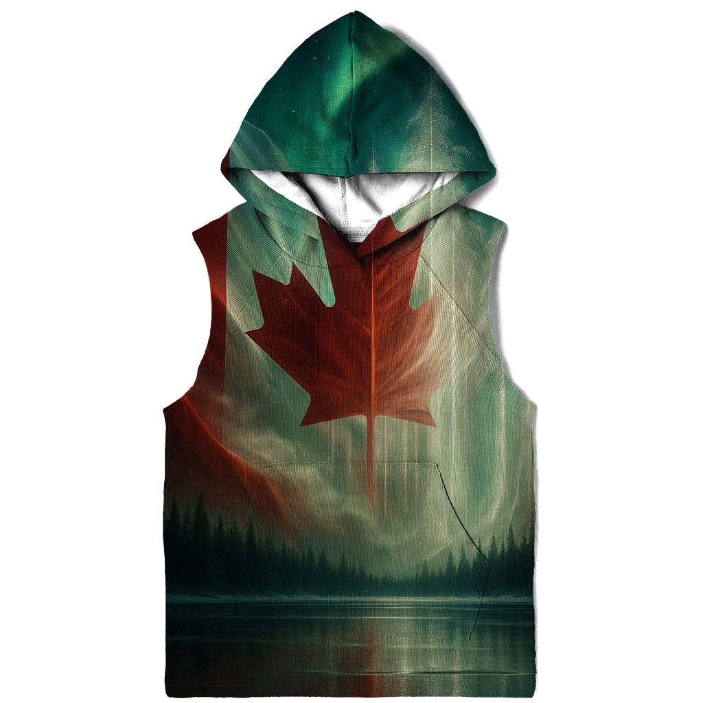 Aurora Over The Canadian Maple Flag hoodie styles