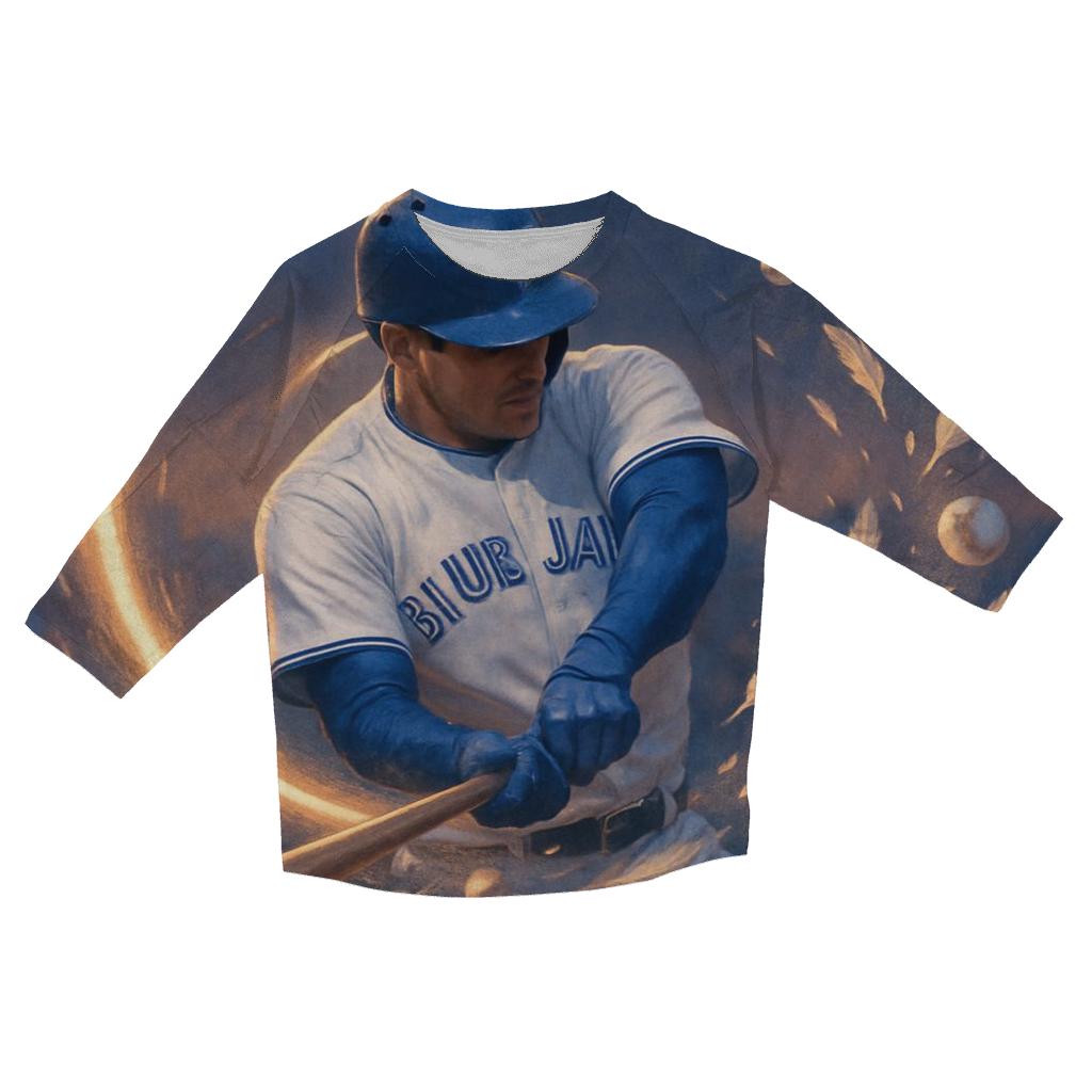 Halo Trail Swing Blue-Jays Vision fashion 3/4 sleeve shirts