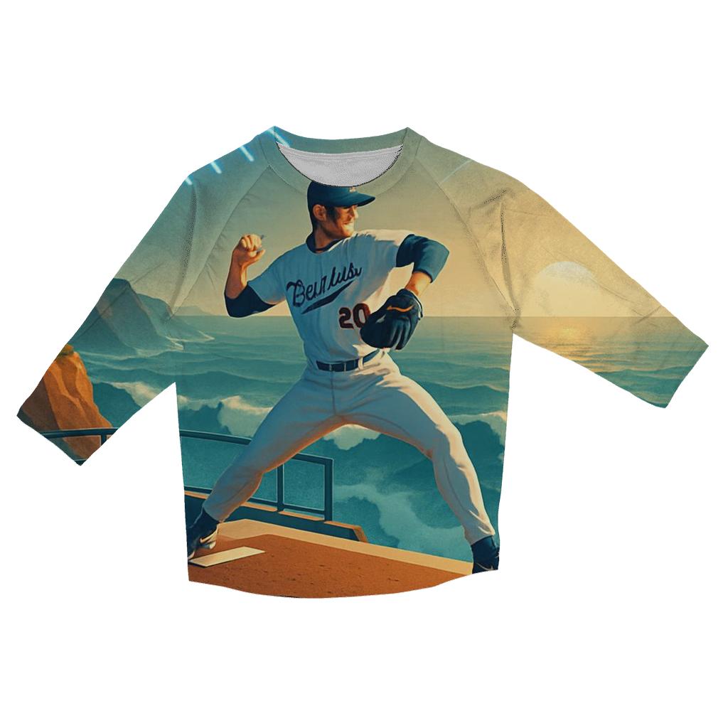 Ocean Breeze Bullpen personalized 3/4 sleeve tees