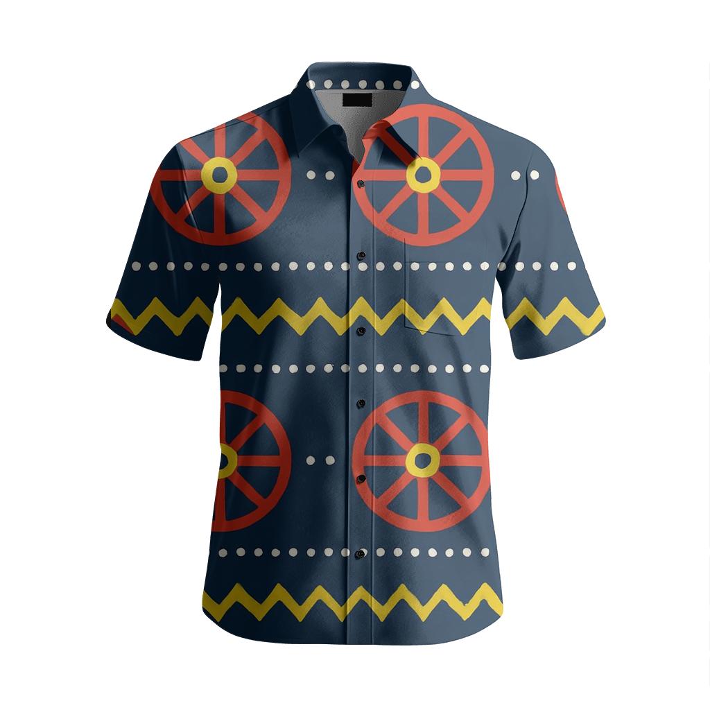 Arctic Sami Sun Wheel Bands designer stitched shirts