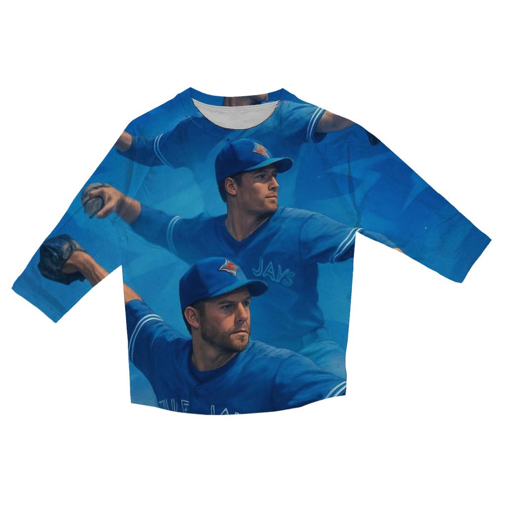 Starlit Relay Blue Jays Series cotton quarter sleeve shirts
