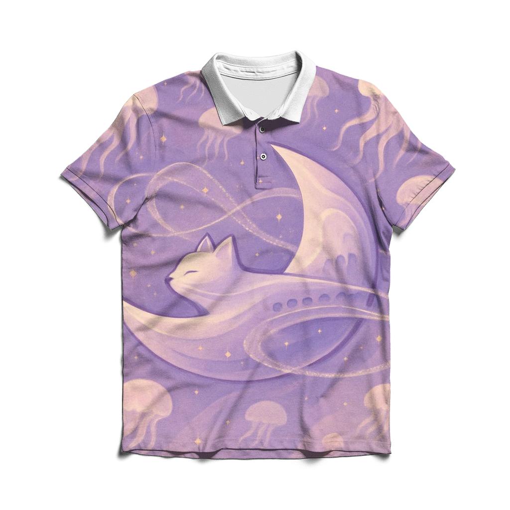 Dream Voyager Crescent Cat classic pique polos