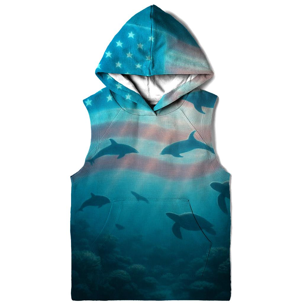 Ocean Depths Starfield Current heavyweight hoodies