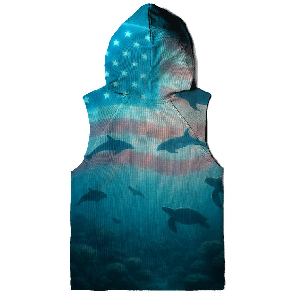 Ocean Depths Starfield Current heavyweight hoodies